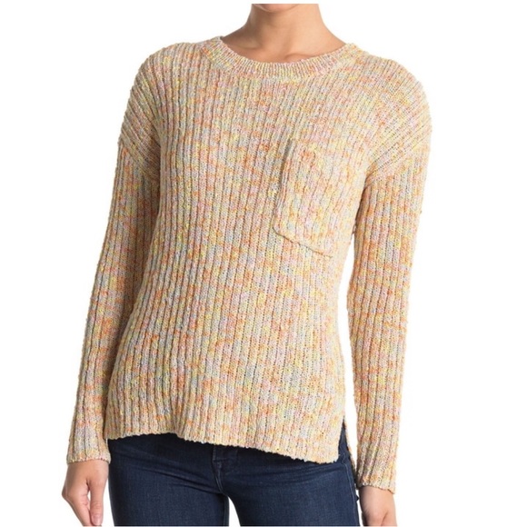 Lush Sweaters - Chunky Knit Pastel Neon Sweater